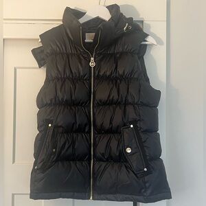 Michael Kors Black Vest with Gold Details